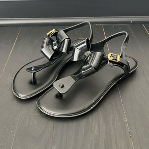 Mini Melissa bow harmonic thong sandal size 3